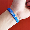 Silicone Motivational Quote Word Bangles FS-WG6454C-05-1