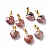 Natural Rhodonite Pendants G-C023-07D-1