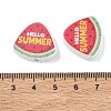 Summer Themed Printed Wood Beads WD-CBAA998-A03-3