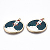 Eco-Friendly Alloy Enamel Pendants X-ENAM-Q437-016-NR-4