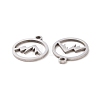 201 Stainless Steel Charms STAS-G281-01P-02-2