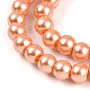 Baking Painted Pearlized Glass Pearl Round Bead Strands HY-Q003-6mm-36-A-3