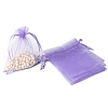 100Pcs Rectangle Organza DIY Craft Drawstring Bags PW-WG69155-27-1