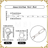 DIY 304 Stainless Steel Paperclip Chains Necklaces/Bracelets Making Kits DIY-SC0029-32-2
