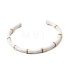 304 Stainless Steel Enamel Cuff Bangles for Women BJEW-Z166-03G-4