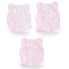 Transparent Spray Paint Glass Beads GLAA-H035-01D-1