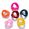 Opaque Spray Painted Acrylic Linking Rings OACR-S036-004A-I-1