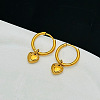 Heart 304 Stainless Steel Hoop Earrings FS-WGDB01D-01-4