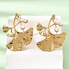304 Stainless Steel & Plastic Pearl Stud Earrings EJEW-G462-02G-1
