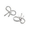 Bowknot Brass Stud Earrings EJEW-Q811-22P-2