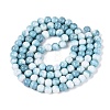 Opaque Ombre Effect Dyed Glass Beads Strands GLAA-Q106-04A-09-2