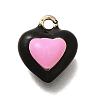 Brass Enamel Charms KK-R212-19G-01-1