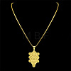 304 Stainless Steel Spiritual Tree of Life Pendant Necklaces FS-WGDE3A4-02-2