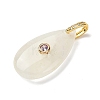Natural Lemon Jade Pendants G-B188-01G-01-2