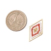 Glass Seed Beaded Connector Charms PALLOY-MZ01110-01-2