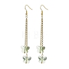 Butterfly Glass Dangle Earrings EJEW-JE05858-4