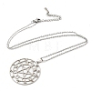 Non-Tarnish 201 Stainless Steel Constellations with Star Pendant Necklace with Cable Chains NJEW-Q317-30P-1