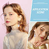 8pairs Brass Dangle Earrings EJEW-SC00002-4
