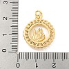 Brass Micro Pave Clear Cubic Zirconia Pendants KK-U007-01G-03-3