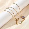 304 Stainless Steel Necklaces NJEW-R022-01G-06-3