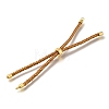 Braided Cotton Cord Slider Bracelet Making MAK-R001-01G-23-2