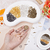 200 4 Colors Bags Tibetan Style Alloy Toggle Clasps FIND-ME0003-20-3
