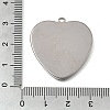 304 Stainless Steel Pendant Cabochon Settings STAS-F365-01E-P-3