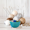 Round Handmade Porcelain Yarn Bowl Holder AJEW-WH0470-84A-6