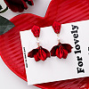 Alloy Stud Earrings for Women WGFE0DA-22-1