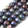 Dyed Natural Cultured Freshwater Pearl Beads Strands PEAR-A006-13C-1