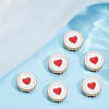 6Pcs Zinc Alloy Cufflinks BUTT-ME0001-50A-02-5