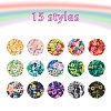 2400Pcs 15 Colors Handmade Polymer Clay Beads CLAY-YW0001-41-2
