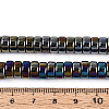 AB Color Plated Opaque Glass Beads Strands GLAA-T026-4x8mm-P01-4