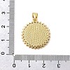 Brass Micro Pave Clear Cubic Zirconia Pendants KK-Z150-22G-06-3