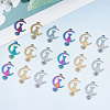 30Pcs 3 Colors 304 Stainless Steel Pendants STAS-BBC0001-40-5