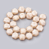 Opaque Solid Color Glass Beads Strands GLAA-N032-01K-2