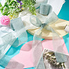 2Rolls Polyester Hot-fix Rhinestone Raw Edges Ribbon OCOR-TA0003-95A-7