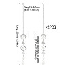 Glass Hanging Suncatchers HJEW-TADJ0005-2