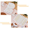 Polyester Lace Book Covers OFST-WH0002-59D-4