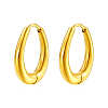 Stylish Stainless Steel Oval Hoop Earrings YV3043-1-1