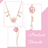 ANATTASOUL Sakura Jewelry Set SJEW-AN0001-58-3