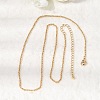 1MM Brass Rope Chain Necklaces NJEW-L013-11G-3