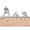 Tibetan Style Alloy Puppy Pendants TIBEP-MSMC021-17AS-4
