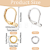 200Pcs 2 Color Brass Leverback Earring Findings KK-SP0001-06-2