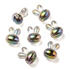UV Plating Rainbow Iridescent Acrylic Beads X1-PACR-E001-05G-1