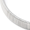 304 Stainless Steel Mesh Chain Choker Necklaces for Women NJEW-U012-03P-02-3