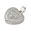Brass Micro Pave Cubic Zirconia Pendants KK-CBA74BF-12P-02-3