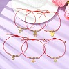 304 Stainless Steel Charm Bracelets BJEW-JB13684-2