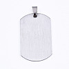 201 Stainless Steel Quote Pendants X-STAS-T044-231P-2