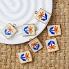 Printed Brass Pendants KK-B175-01G-01-1